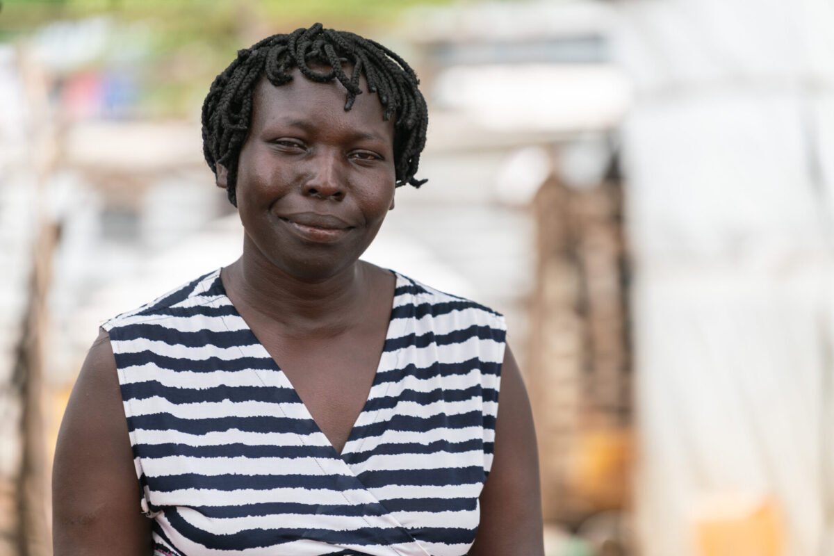 A South Sudanese refugee woman