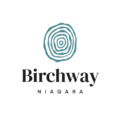 Birchway Niagara logo (looks like tree rings with the words Birchway Niagara beneath)