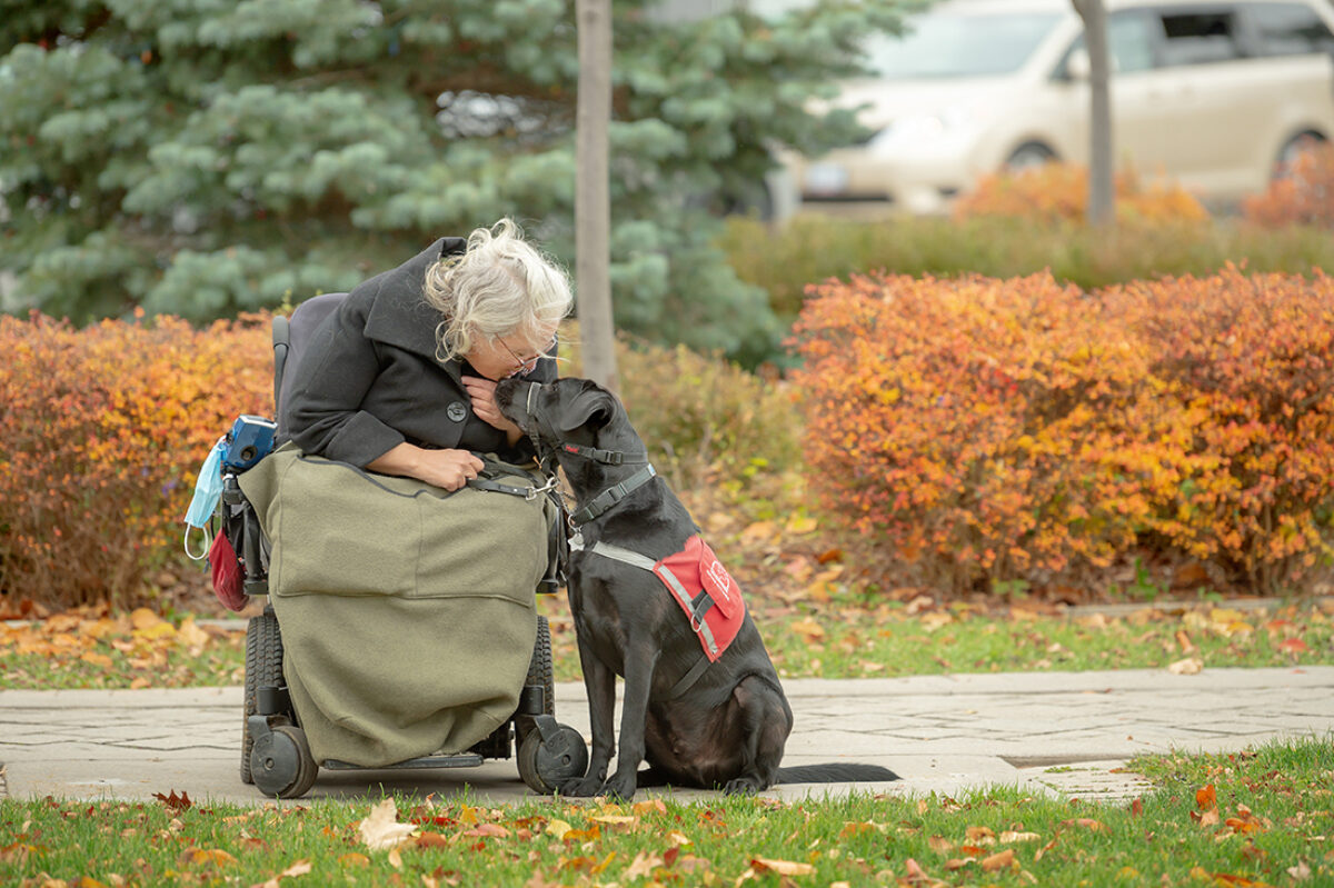 Service Dog Guide team Cindy and Harris