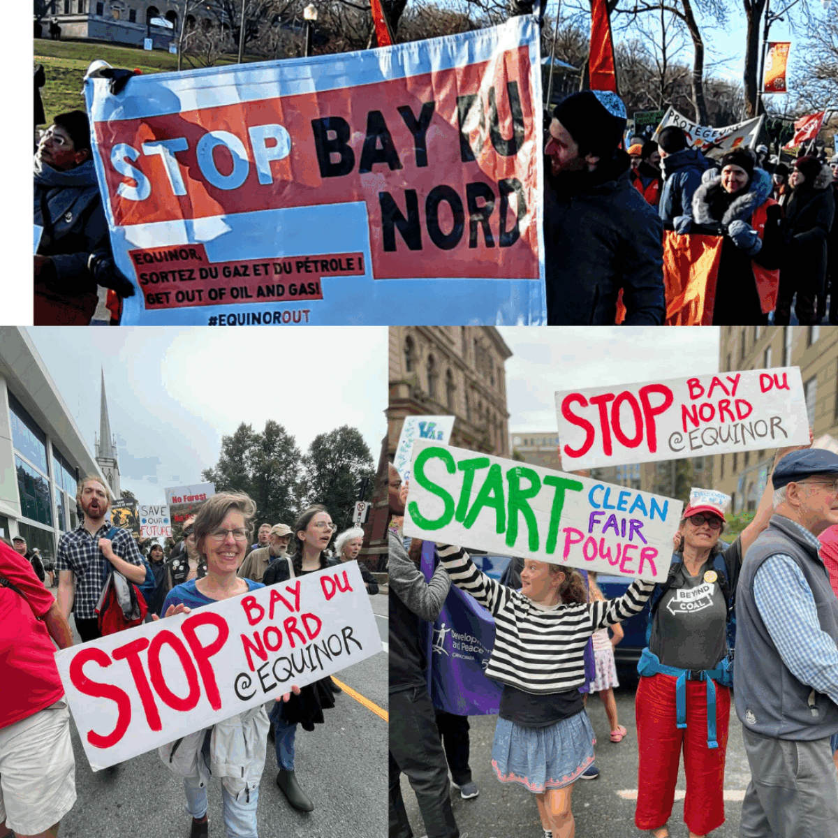 Sierra Club Canada protests against Bay du Nord in Quebec and Nova Scotia