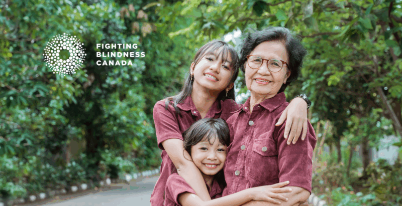 grandmother and children